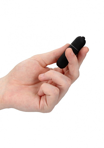 Чёрная вибропуля Shots Media BV Power Bullet SHT028BLK (6,2 см)