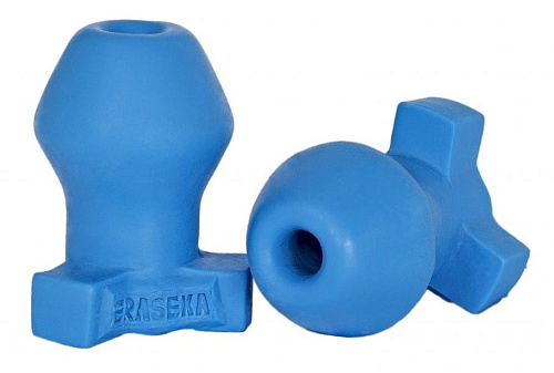 Большой анальный тоннель в голубом цвете Erasexa zoo34 (10,5 см)