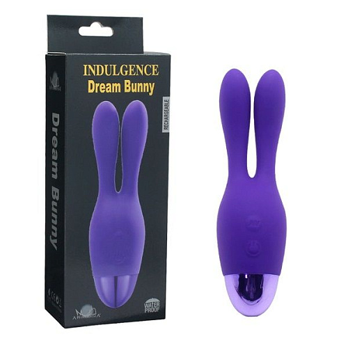 Фиолетовый вибратор Howells INDULGENCE Rechargeable Dream Bunny 174215pur (15 см)