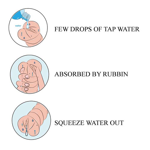 Мастурбатор телесного цвета с эффектом смазки Baile BM-009196K