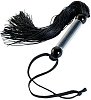 Чёрный мини-флоггер с резиновыми хвостами ToyFa 700005 (26 см)