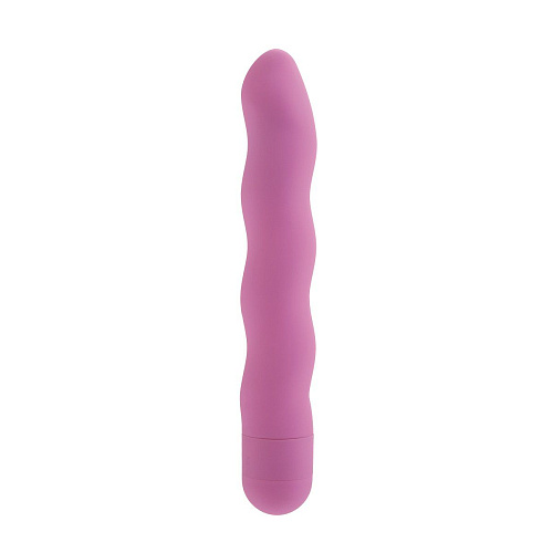Розовый вибромассажёр с волнами California Exotic Novelties FIRST TIME POWER SWIRL SE-0004-17-2 (15,25 см)
