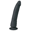 Чёрный силиконовый фаллоимитатор EDC Wholesale Suction Cup Dildo ET080BLK (21 см)