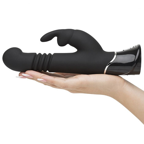 Чёрный хай-тек вибратор Fifty Shades of Grey Greedy Girl Thrusting Rabbit Vibrator FS-74956 (22,8 см)