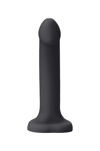 Чёрный фаллос с имитацией эякуляции Strap-on-me Silicon Cum Dildo L 6013267 (19,6 см)