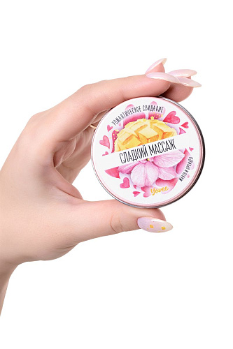 Массажная свеча с ароматом манго и орхидеи ToyFa «Сладкий массаж»  722020