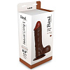 Вибратор шоколадного цвета Toyz4lovers REALISTIC VIBRATOR REAL RAPTURE BROWN T4L-00903022