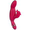 Вибратор со стимулятором клитора ярко-розового цвета Dream Toys SASHAY VIBRATOR DOLPHIN 21191 (17,5 см)