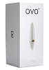 Белый мини-вибратор OVO D2 WHITE (11,5 см)