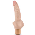 Телесный реалистичный вибратор с широким основанием Blush Novelties Dr. Skin Cock Vibe 12 BL-11373 (20,3 см)
