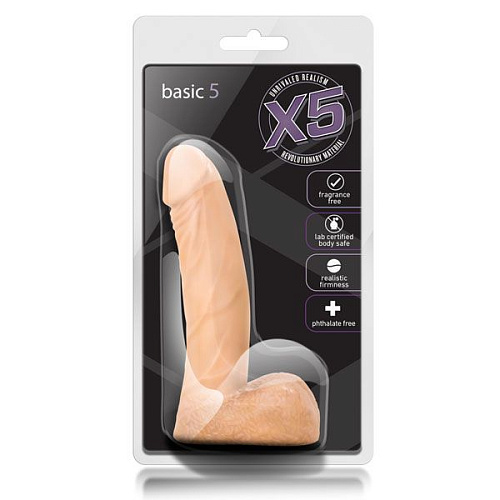 Телесный фаллоимитатор Blush Novelties Basic 5 BL-55113 (14 см)
