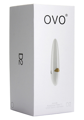 Белый мини-вибратор OVO D2 WHITE (11,5 см)