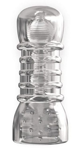 Прозрачный двусторонний мастурбатор Сумерки богов STROKER №2 401-02 BX DD