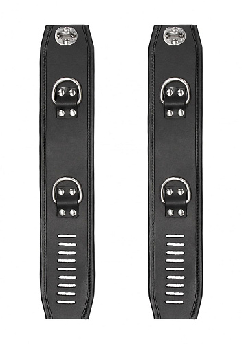 Чёрные поножи Shots Media BV Restraint Ankle Cuff With Padlock PAI018BLK