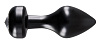 Анальная втулка чёрного цвета Orion Diamond Plug M 0509523 (8 см)