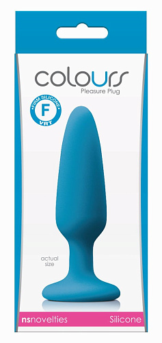 Голубая анальная мини-пробка NS Novelties Small Plug NSN-0413-27 (11,5 см)