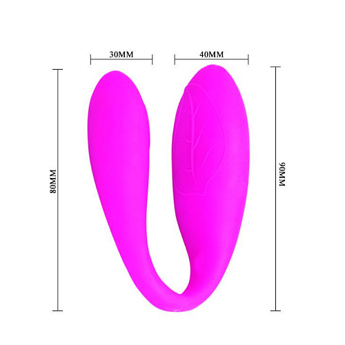 Нежный вибромассажёр для лилового цвета Baile Fascination BI-014147