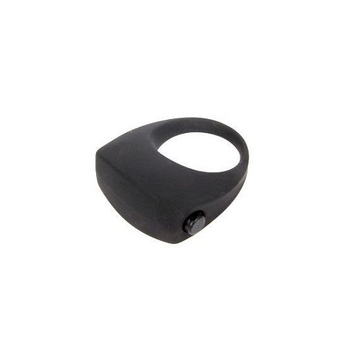 Чёрное эрекционное кольцо с вибрацией Bior toys Sex Expert SEM-55112