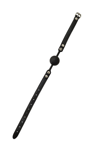 Чёрный силиконовый кляп-шар Lola toys Dolce Vita 1148-01lola