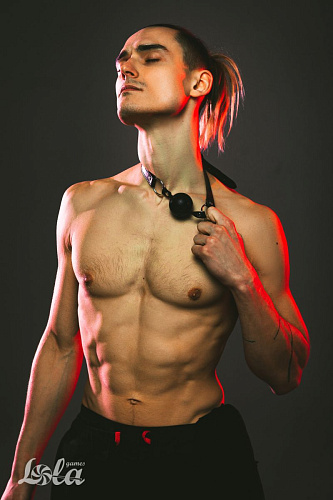 Чёрный кляп-шарик Lola toys Love Spell 1144-01lola