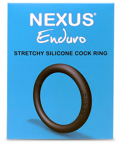 Чёрное эрекционное кольцо на пенис Nexus Range ENDURO SILICONE RING E23695