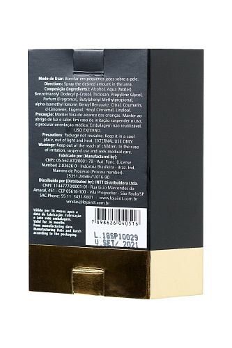 Парфюмерная вода для мужчин с высоким содержанием афродизиаков INTT EURO PER02