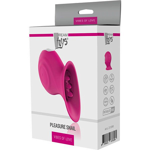 Розовый клиторальный стимулятор Dream Toys PLEASURE SNAIL 21590