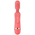 Розовый универсальный массажёр Shots Media BV Silicone Massage Wand SHTO007PNK (20 см)