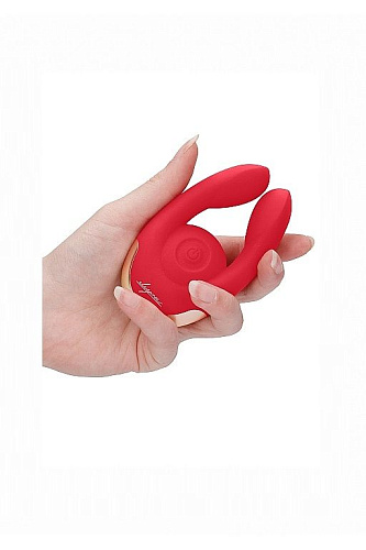 Красный клиторальный стимулятор Shots Media BV Fancy ELE006RED (9,8 см)