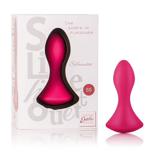Перезаряжаемый красный вибромассажёр California Exotic Novelties Silhouette S5 SE-4589-15-3 (10,25 см)
