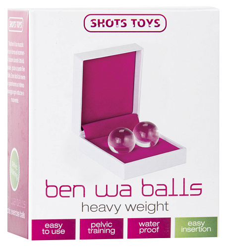 Стеклянные вагинальные шарики Shots Media BV Ben Wa Balls Heavy Weight SHT150