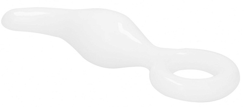 Белый анальный стимулятор Shots Media BV Gripper CHR026WHT (17 см)