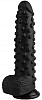Чёрный анальный фаллоимитатор с пупырышками Сумерки богов 1017-57 BX DD (23,5 см)