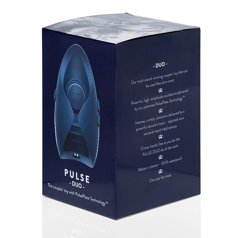 Синий инновационный мужской вибратор Hot Octopuss PULSE DUO HO5