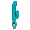 Бирюзовый перезаряжаемый вибратор-кролик California Exotic Novelties Enchanted Lover SE-0649-10-3