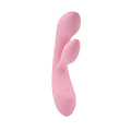 Нежно-розовый вибратор с клиторальным стимулятором Chisa Dual Fulfill Bunny CN-511032490 (20,5 см)