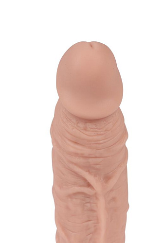 Реалистичный фаллоимитатор телесного цвета с мошонкой на присоске Real RS10047 (19 см)