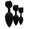 Набор чёрных анальных плагов Bathmate Anal Training Plugs BM-V-AP
