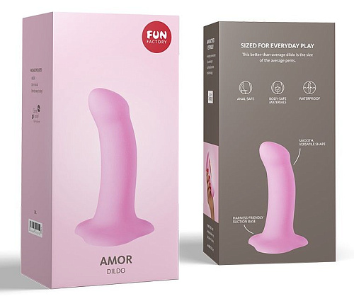 Нежно-розовый фаллоимитатор Fun Factory Amor 22531