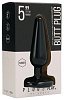 Чёрная коническая анальная пробка Shots Media BV Basic 5 Inch PLU003BLK (12,7 см)