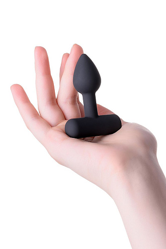 Чёрная анальная мини-вибровтулка Erotist Erotist Shaft 541312 (7 см)