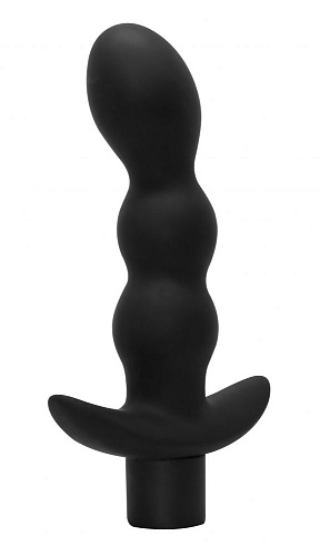 Чёрный анальный вибромассажёр Lola toys Naughty 8012-01Lola (14,5 см)