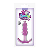 Фиолетовая анальная пробка NS Novelties Jelly Rancher T-Plug Ripple Purple NSN-0451-35 (10,9 см)