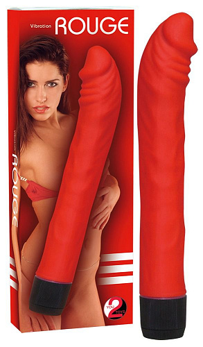 Красный вибратор с загнутой головкой Orion 0570109 (19 см)