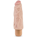 Рельефный вибратор-реалистик телесного цвета Blush Novelties Dr. Skin Cock Vibe 9 BL-11343 (17,8 см)
