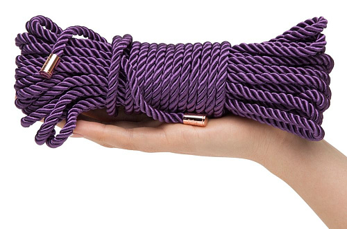 Фиолетовая веревка для связывания Fifty Shades of Grey Want to Play? 10m Silky Rope FS-69153