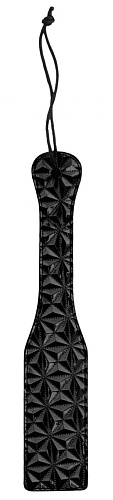 Чёрная шлёпалка Shots Media BV Luxury Paddle OU346BLK (31,5 см)