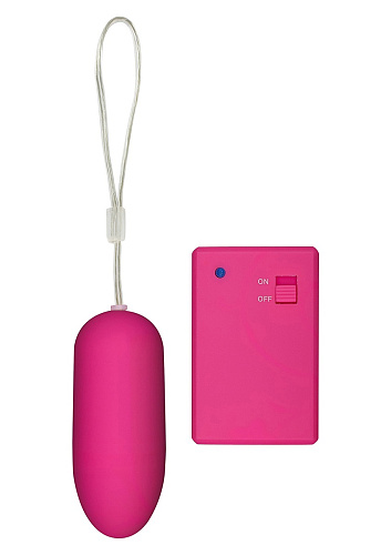 Розовое виброяйцо с дистанционным управлением Toy Joy Funky Remote Egg 3006009888 (7,5 см)