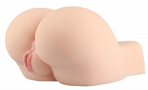 Телесный реалистичный мастурбатор с двумя любовными отверстиями Сумерки богов 1019-04 BX DD
