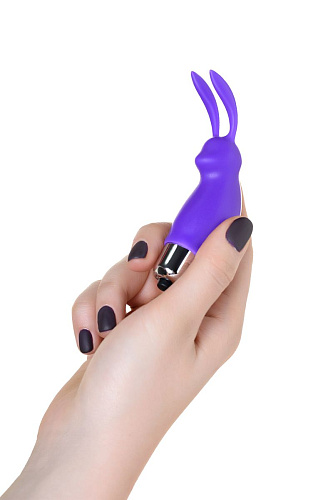 Фиолетовый мини-вибратор Штучки-дрючки «Зайчик» 690001